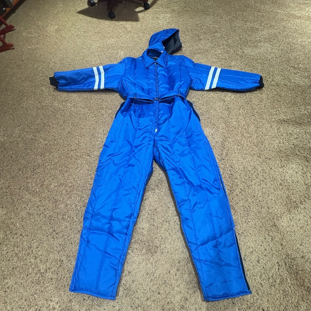 Gibraltar Wind-Chill Proof Men’s Vintage Blue Ski Suit Size XL 70’s-80’s Snow